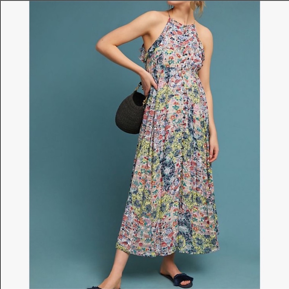 Anthropologie Meadow rue Allentown Maxi Dress